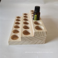 Custom different Grids Wooden oil Holder Tabletop oil Storage Container oil Display Tray